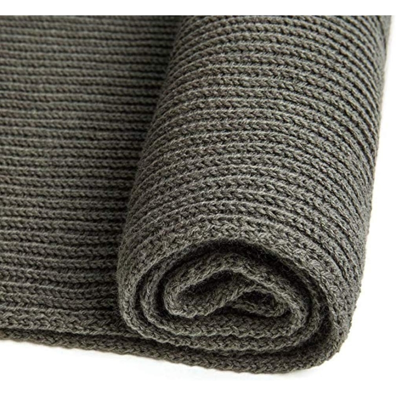 EONPOW Warm Autumn and Winter Scarf, Unisex Pure Color Winter Neck Warm Knitting Yarn Scarf - Image 4